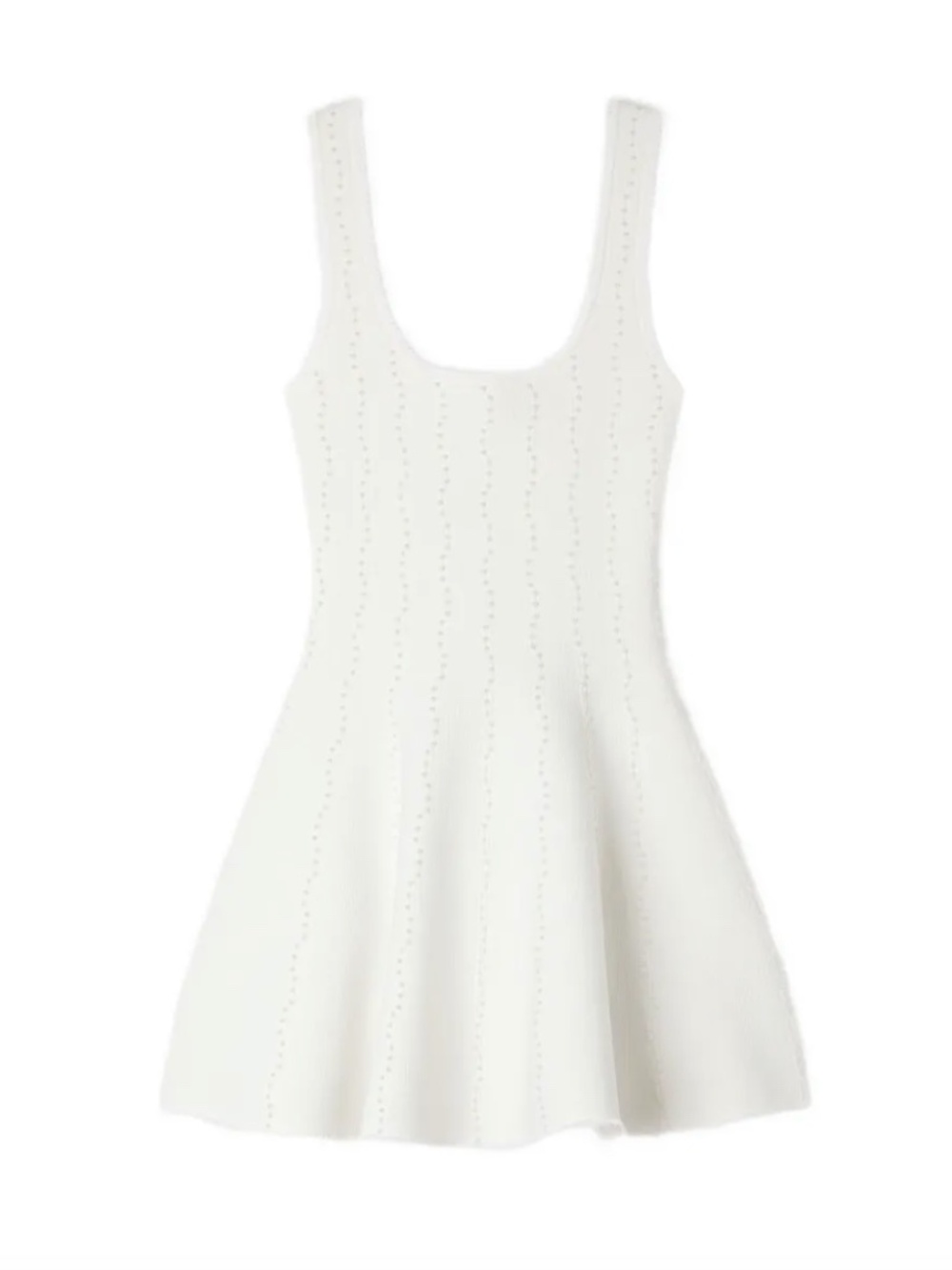 Sandro Short Knit Dress with Pearls